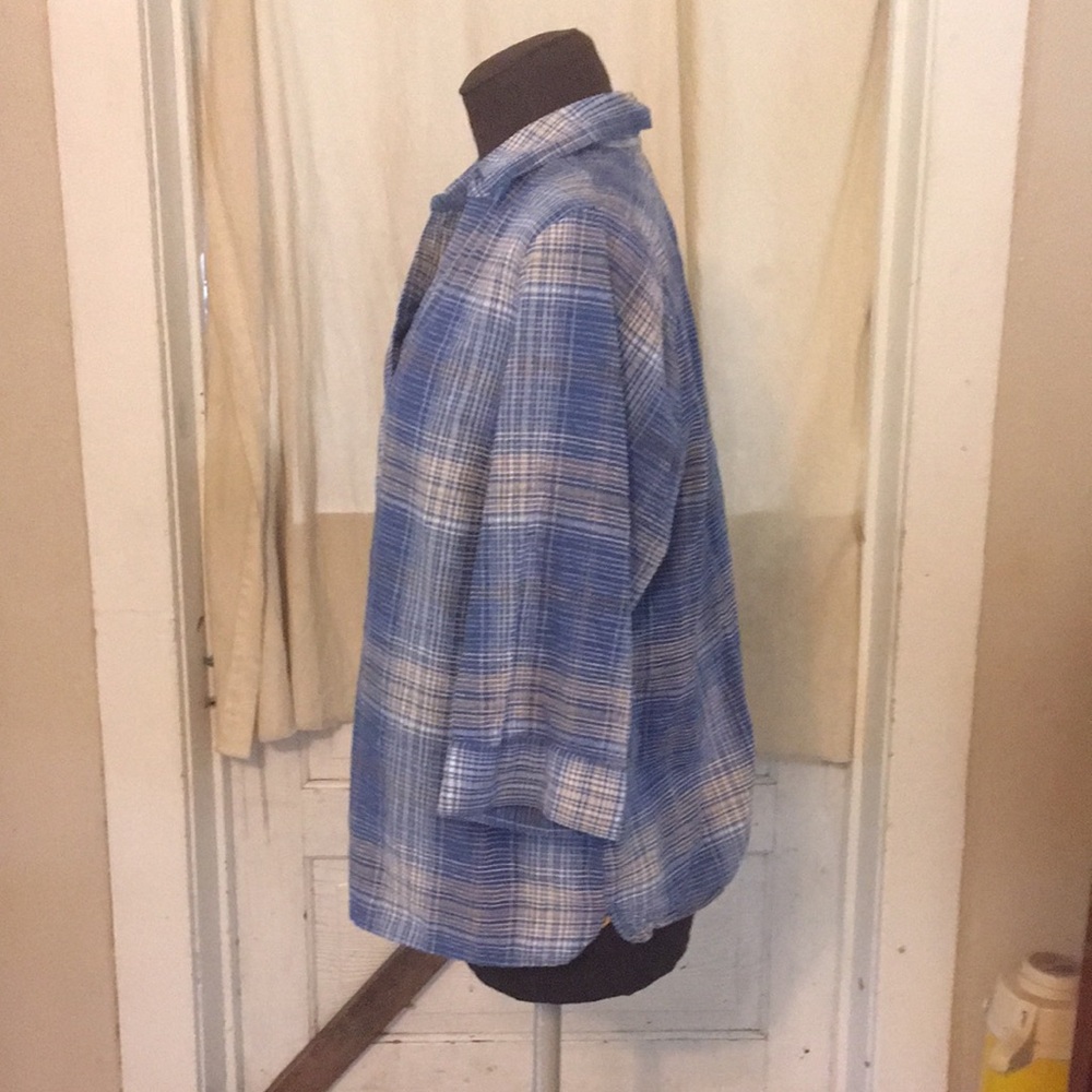 CJ Banks Plaid Button Down - Picture 3 of 7